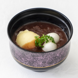 ぜんざいバニラアイス